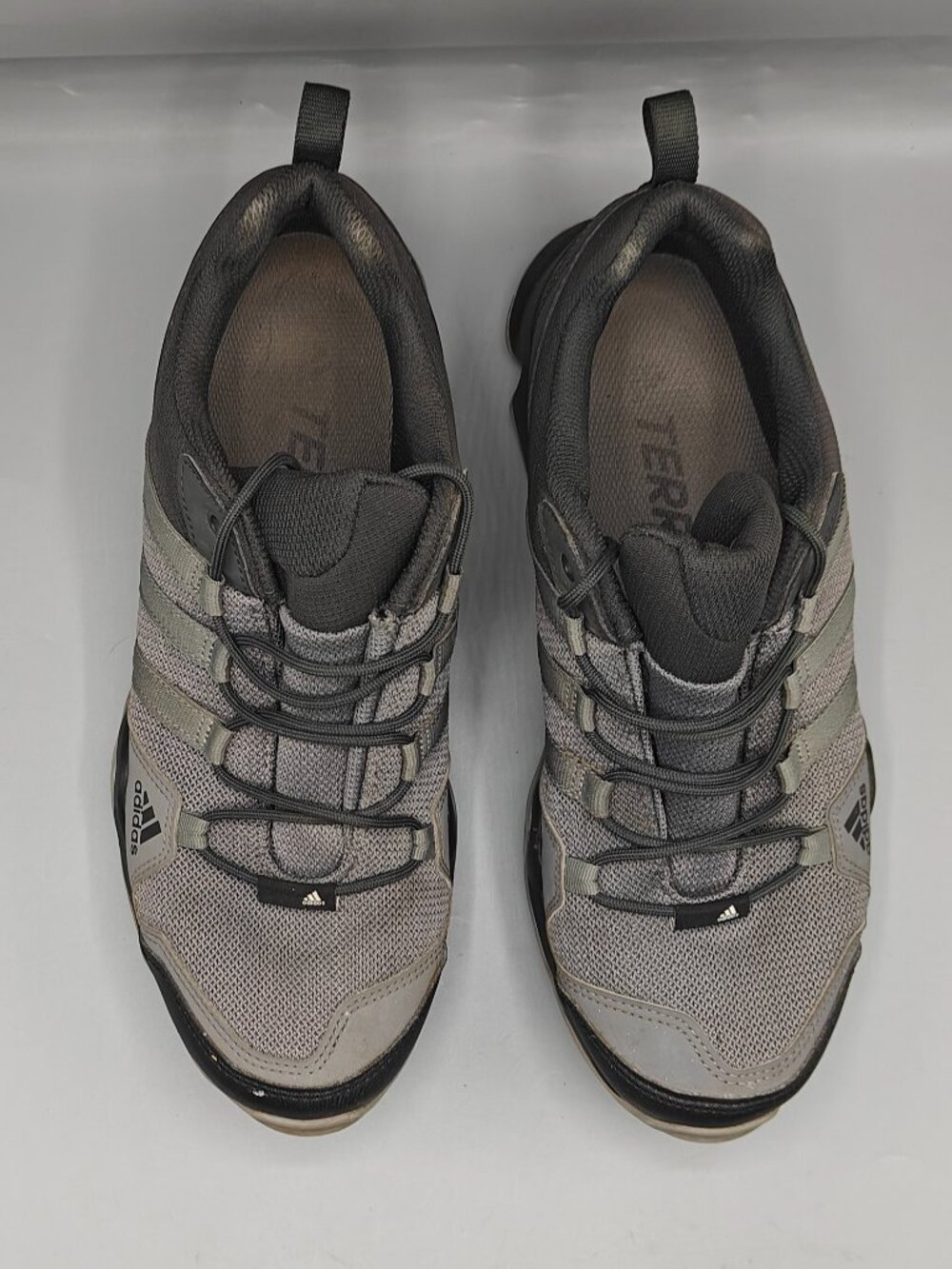 Adidas Terrex AX2R CM7728 Men's 9 Gray Black Trail Hiking Shoes Sneakers - Picture 5 of 12